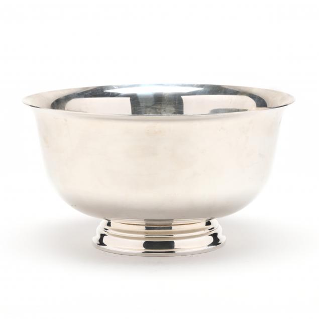 A LARGE STERLING SILVER REVERE BOWL