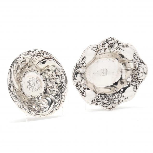 TWO STERLING SILVER NUT BOWLS BY 3453ef