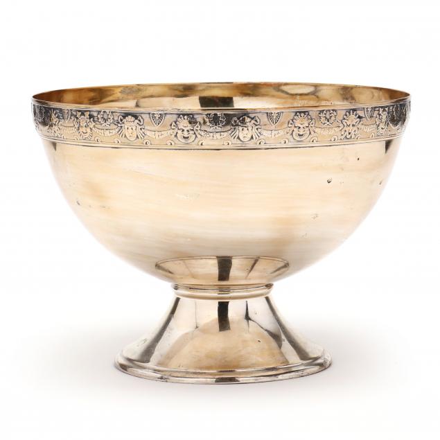 A GORHAM STERLING SILVER GILT CENTERPIECE