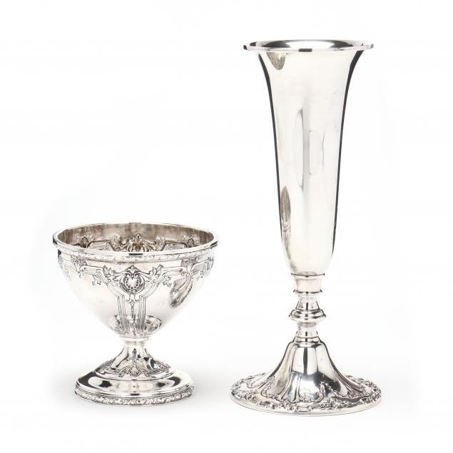 TWO AMERICAN STERLING SILVER TABLE ACCESSORIES