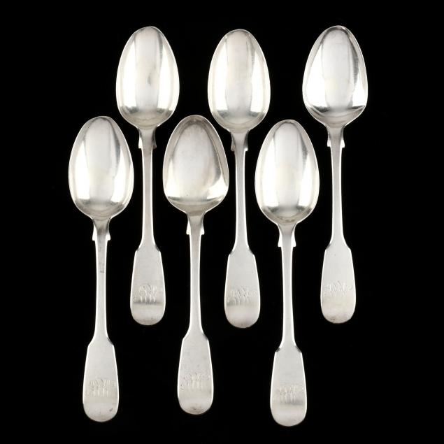 SET OF SIX VICTORIAN SILVER TEASPOONS 345410