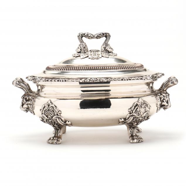 A LARGE SHEFFIELD SILVER-PLATED
