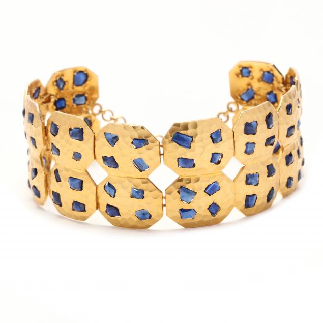 GOLD AND SAPPHIRE BRACELET LUNIA 34546e