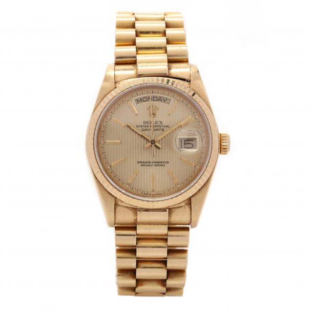 GENT S GOLD OYSTER PERPETUAL DAY DATE 345491