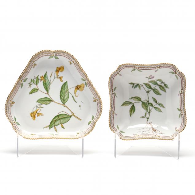 TWO ROYAL COPENHAGEN FLORA DANICA  3454f2