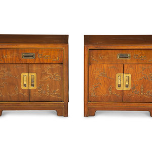 A Pair of Drexel Heritage Dynasty Bedside