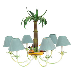 A Whimsical Tole 'Palm Tree and