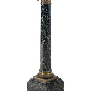 A Gilt Bronze Mounted Marble Pedestal
20th