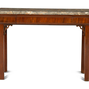 A George III Mahogany Marble Top 3455b8