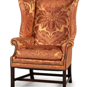 A George III Style Scalamandr Upholstered 3455ba