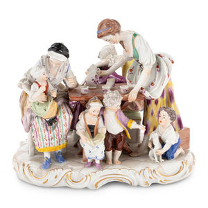 A Vienna Porcelain Figural Group 19th 20th 3455c1