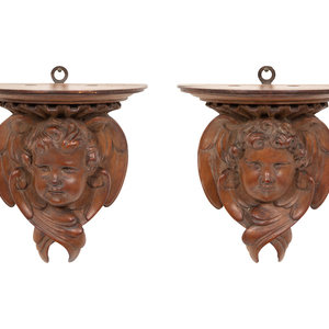 A Pair of English Carved Pear Wood 3455ef