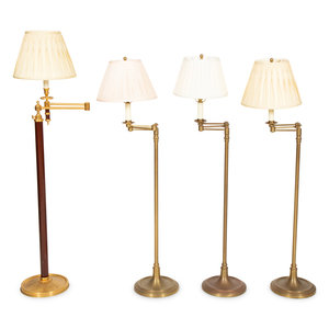 A Group of Four Brass Adjustable