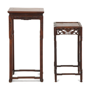Two Chinese Carved Hardwood Jardiniere 34562a