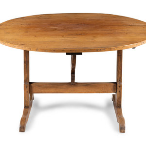 A French Walnut Tilt-Top Wine Tasting