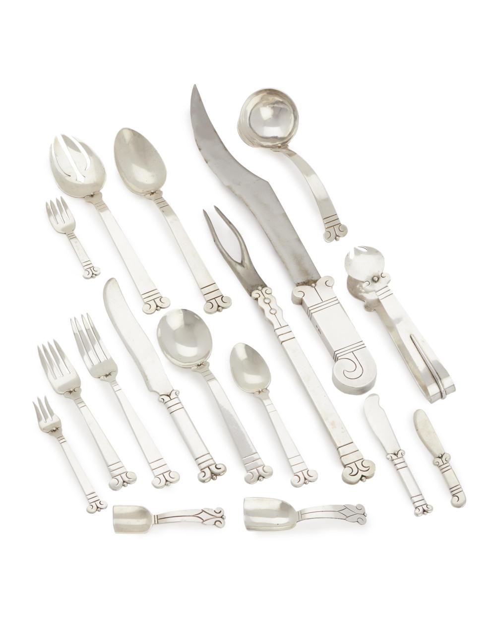 A HECTOR AGUILAR SILVER FLATWARE