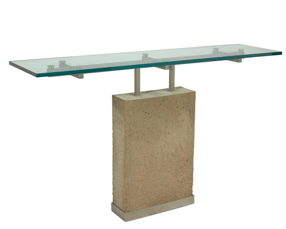 A CUSTOM MODERNIST CONSOLE TABLEA