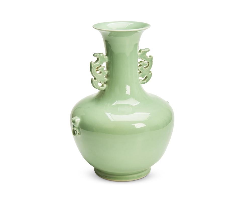 A CHINESE CELADON PORCELAIN VASEA