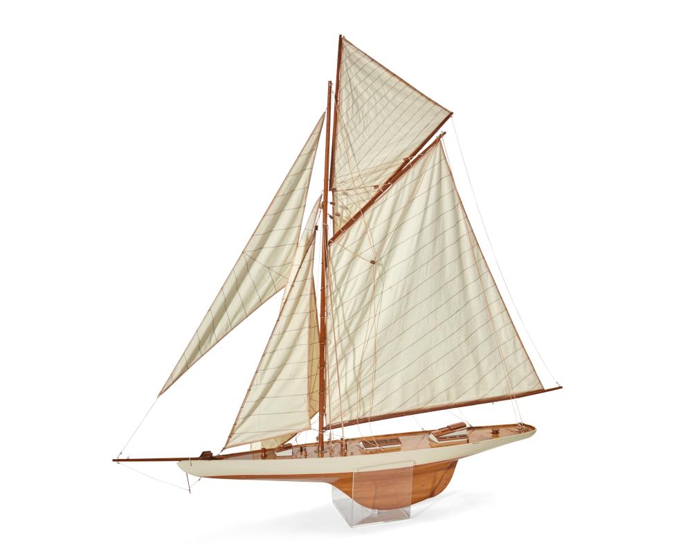 A SLOOP SAILBOAT MODELA sloop sailboat