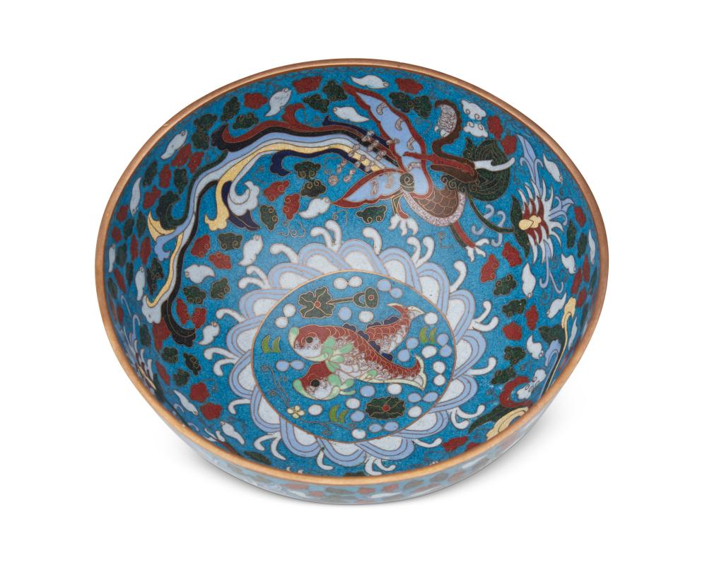 A CHINESE CLOISONNé BOWLA Chinese