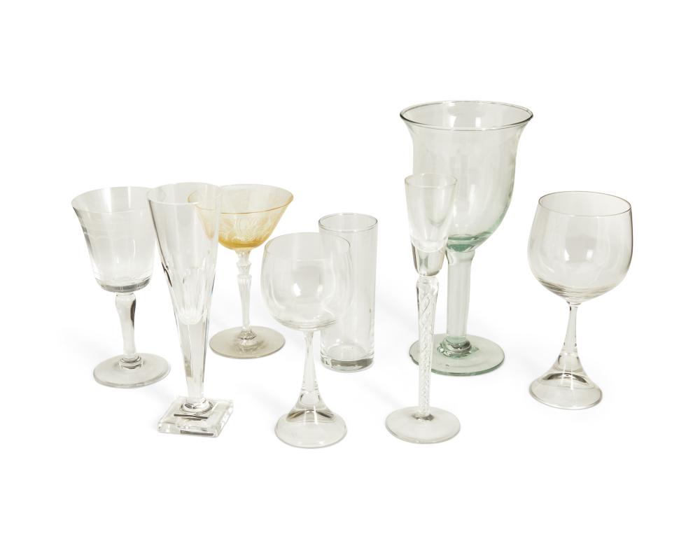 A GROUP OF VARIOUS STEMWARE ITEMSA