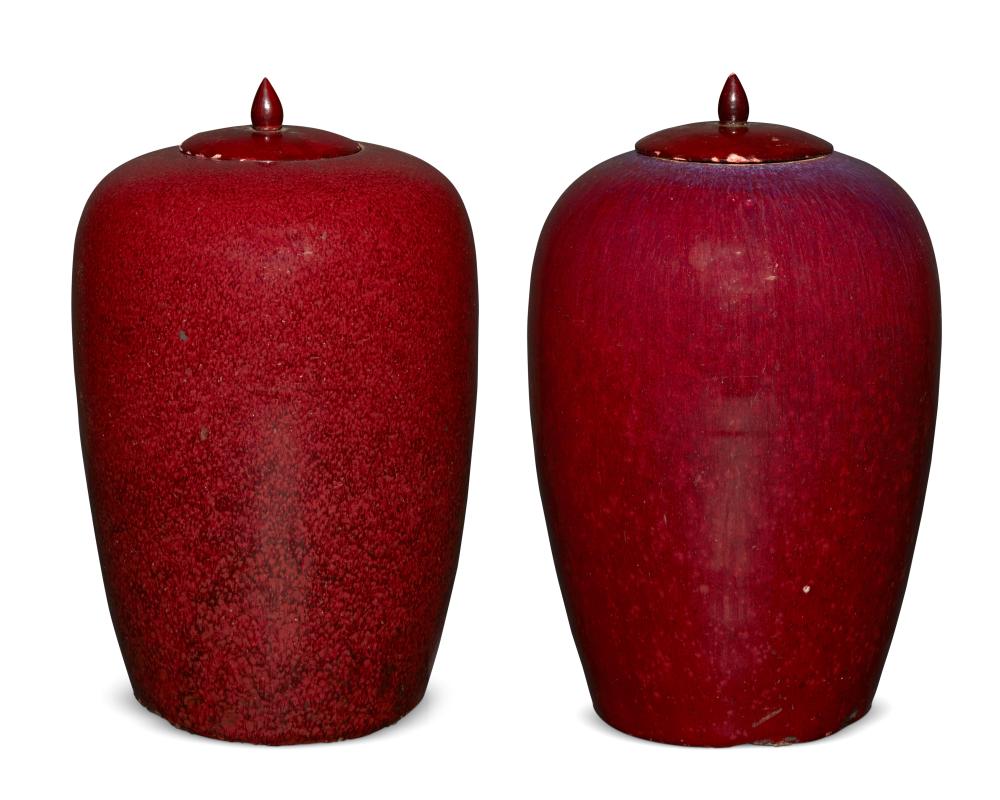 A PAIR OF CHINESE COPPER RED PORCELAIN 343492