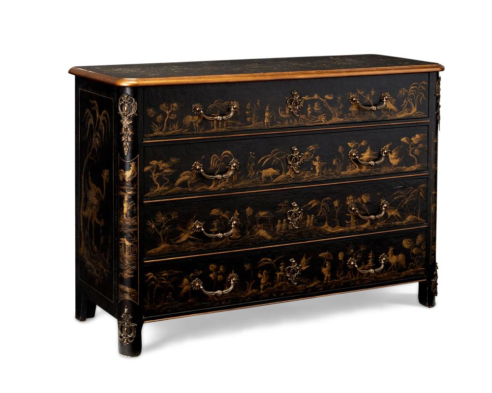 A BAKER FURNITURE CHINOISERIE CHEST