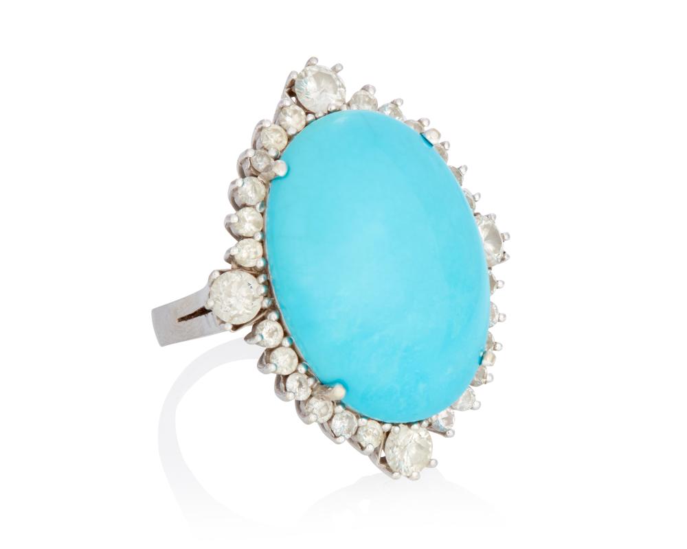 A TURQUOISE AND DIAMOND COCKTAIL