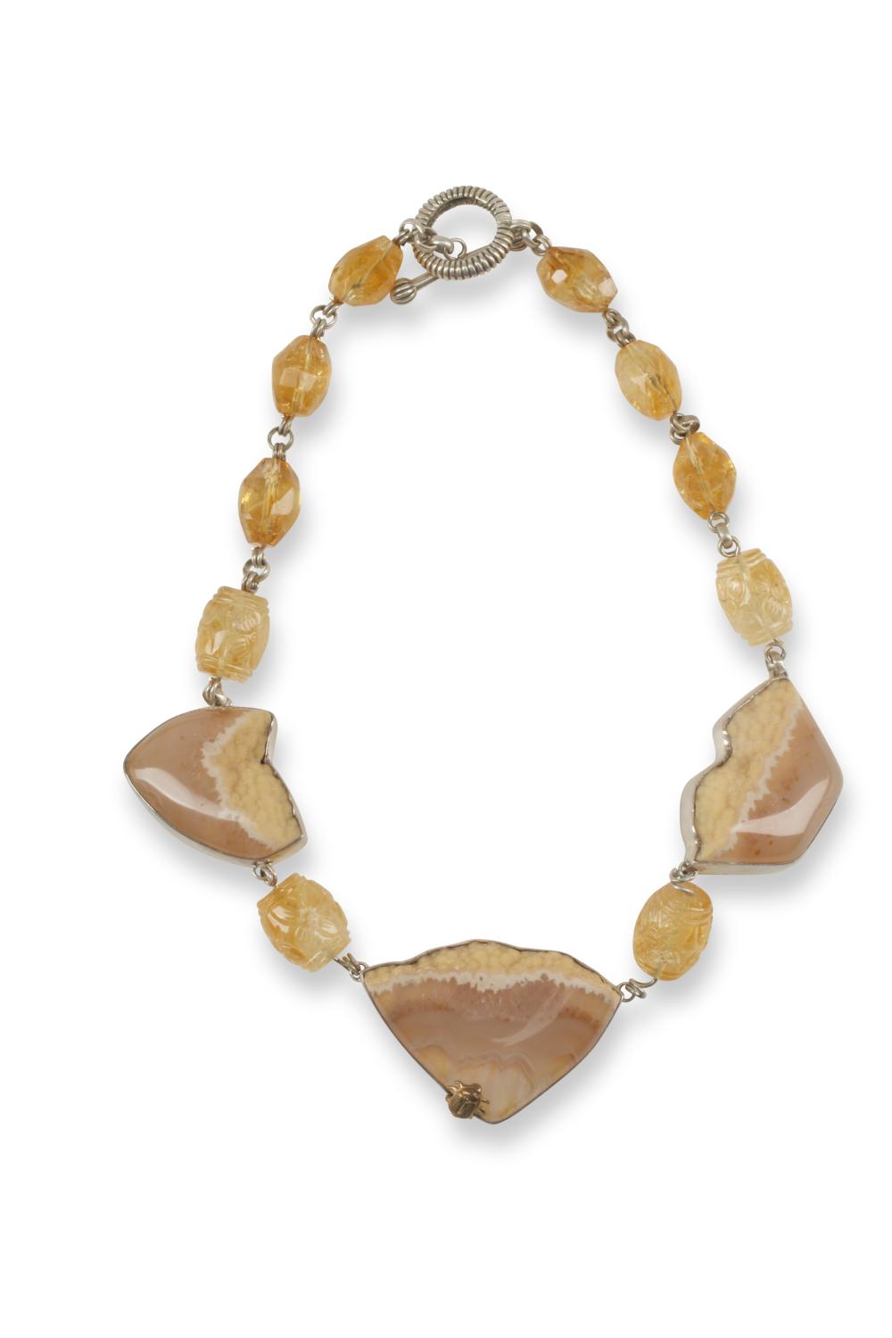 A STEPHEN DWECK GEMSTONE NECKLACEA 343616