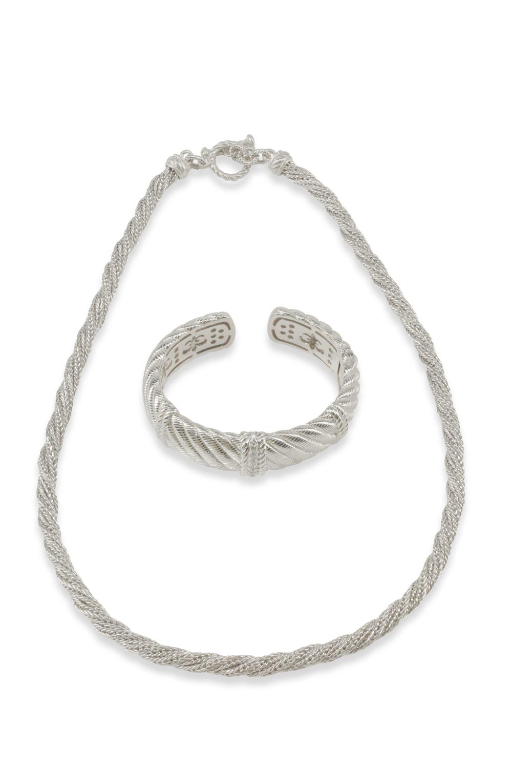 A JUDITH RIPKA CABLE JEWELRY SETA