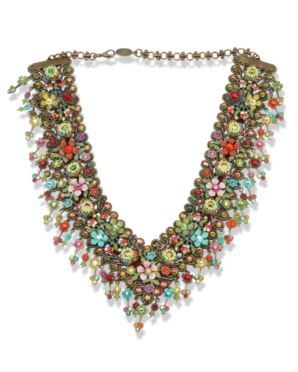 A VINTAGE MICHAL NEGRIN BIB NECKLACEA 3436ab