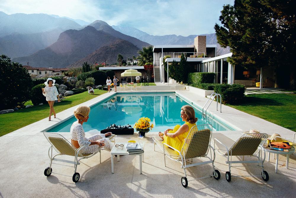 SLIM AARONS, (1916-2006), "POOLSIDE