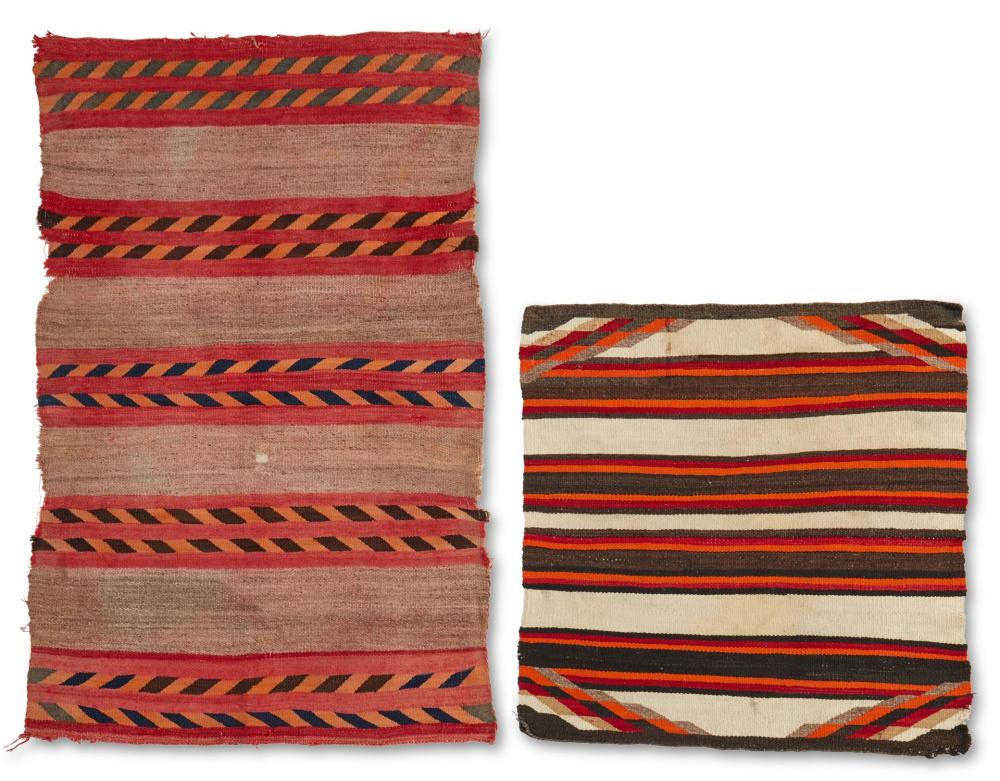 TWO NAVAJO REGIONAL BLANKETSTwo 343840