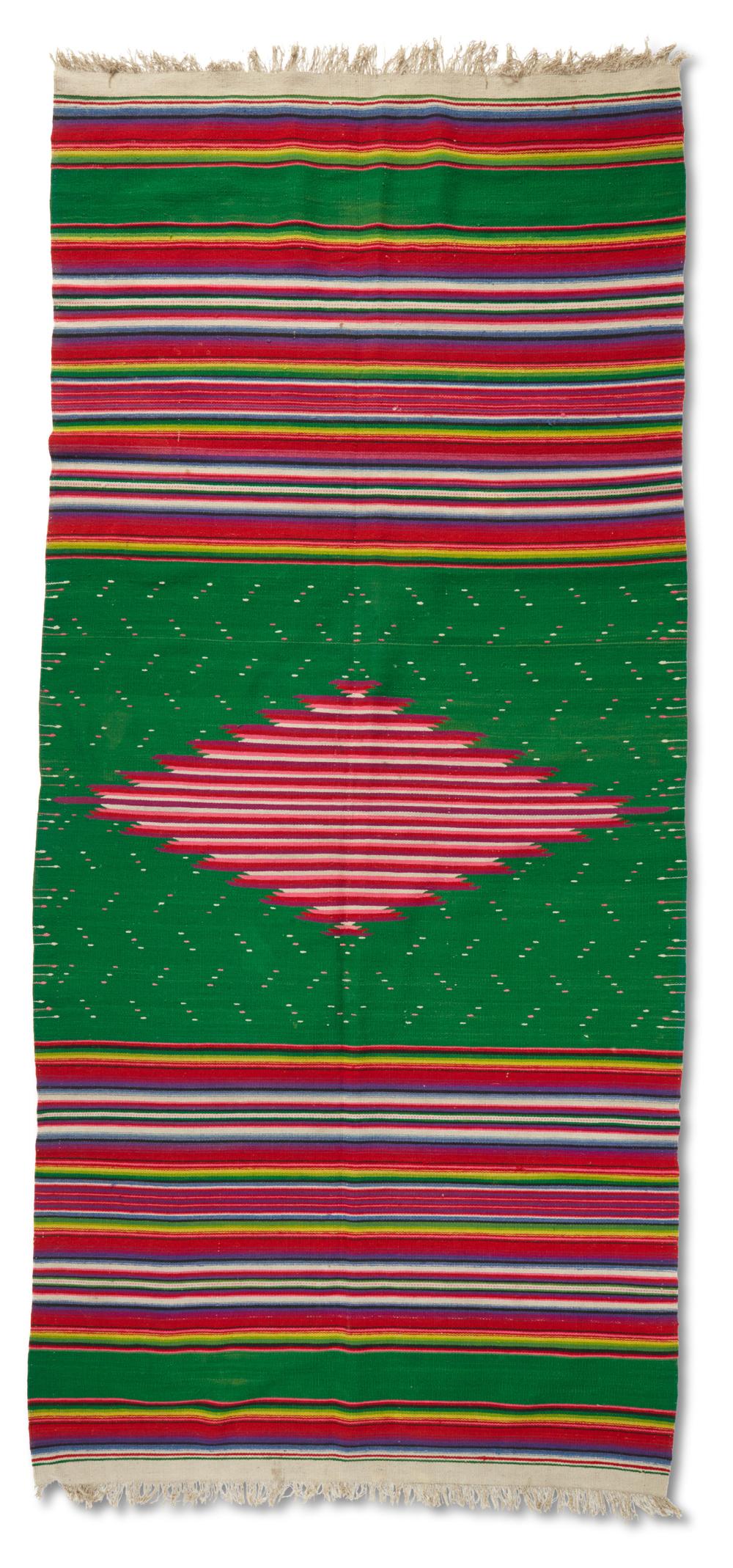 A MEXICAN SALTILLO BLANKETA Mexican