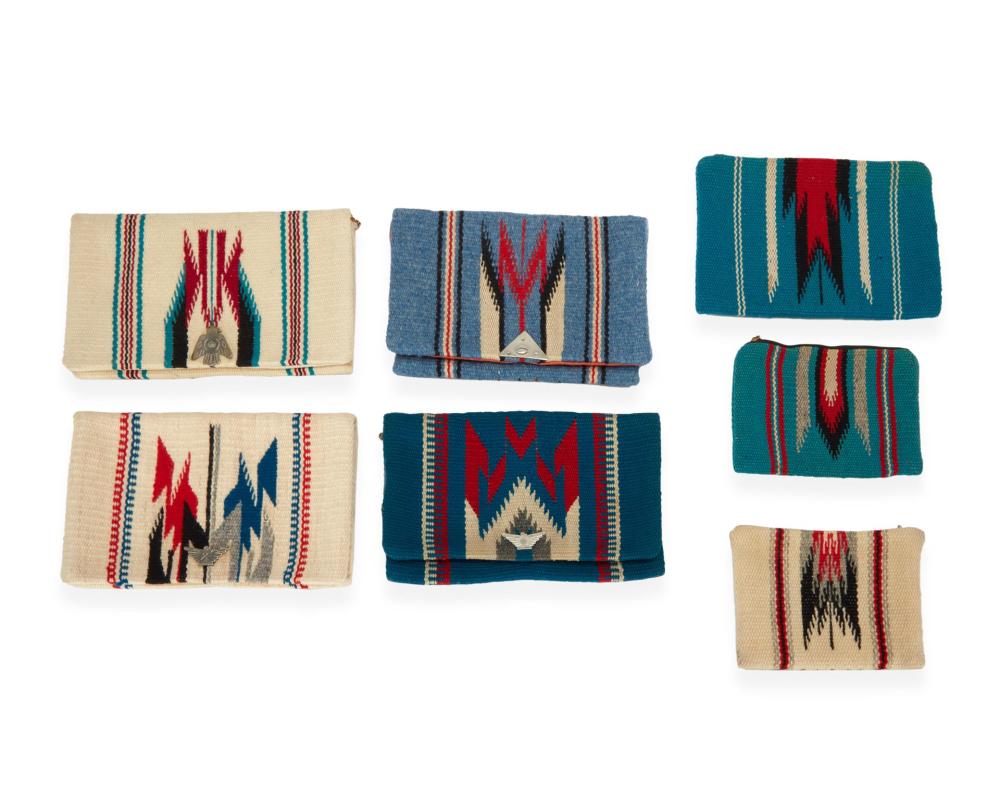 A GROUP OF CHIMAYO HANDWOVEN WOOL 343884