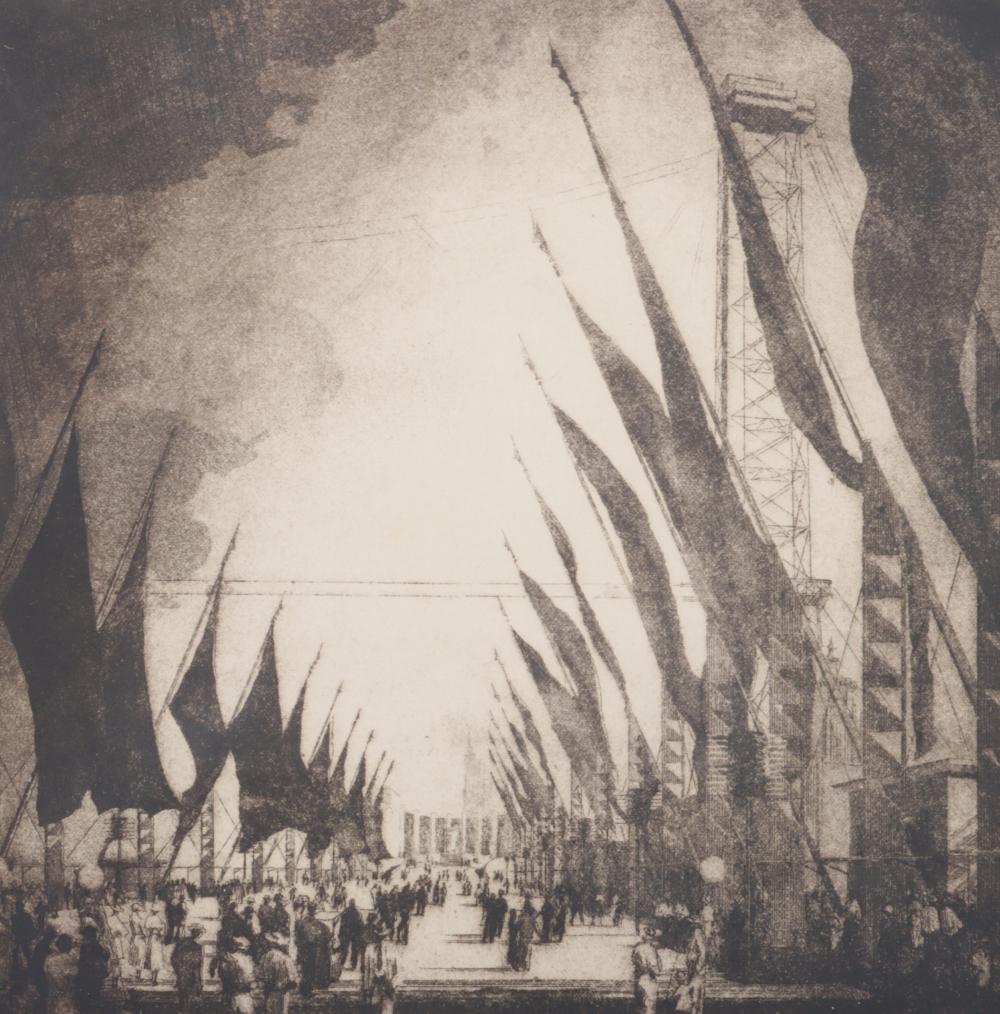 ETCHING PRINT DEPICTING THE "AVENUE