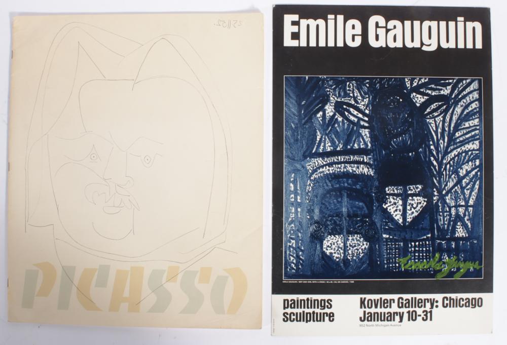 LOT OF 2 PICASSO AND GAUGIN MUSEUM 343b70