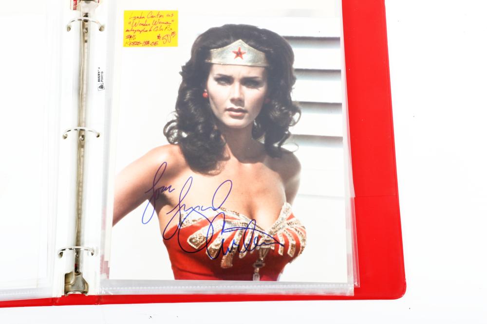 BINDER OF CELEBRITY AUTOGRAPHS