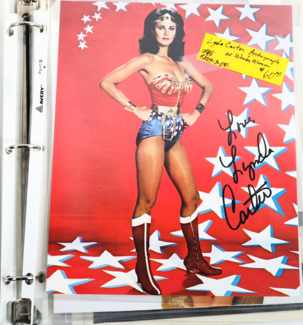 BINDER OF CELEBRITY AUTOGRAPHS: