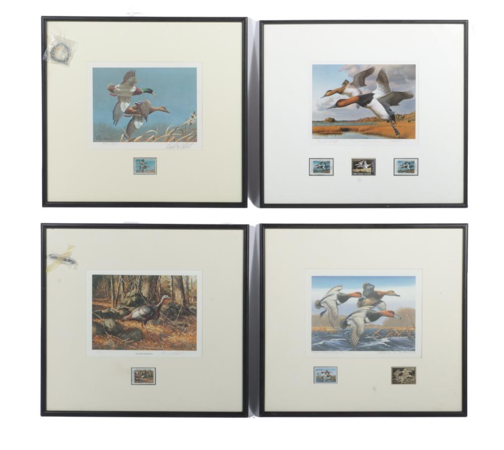 LOT OF 4 LIMITED EDITION WILDLIFE PRINTS