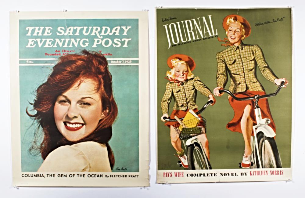 LOT OF 2 PERIODICAL MAGAZINE POSTERS,