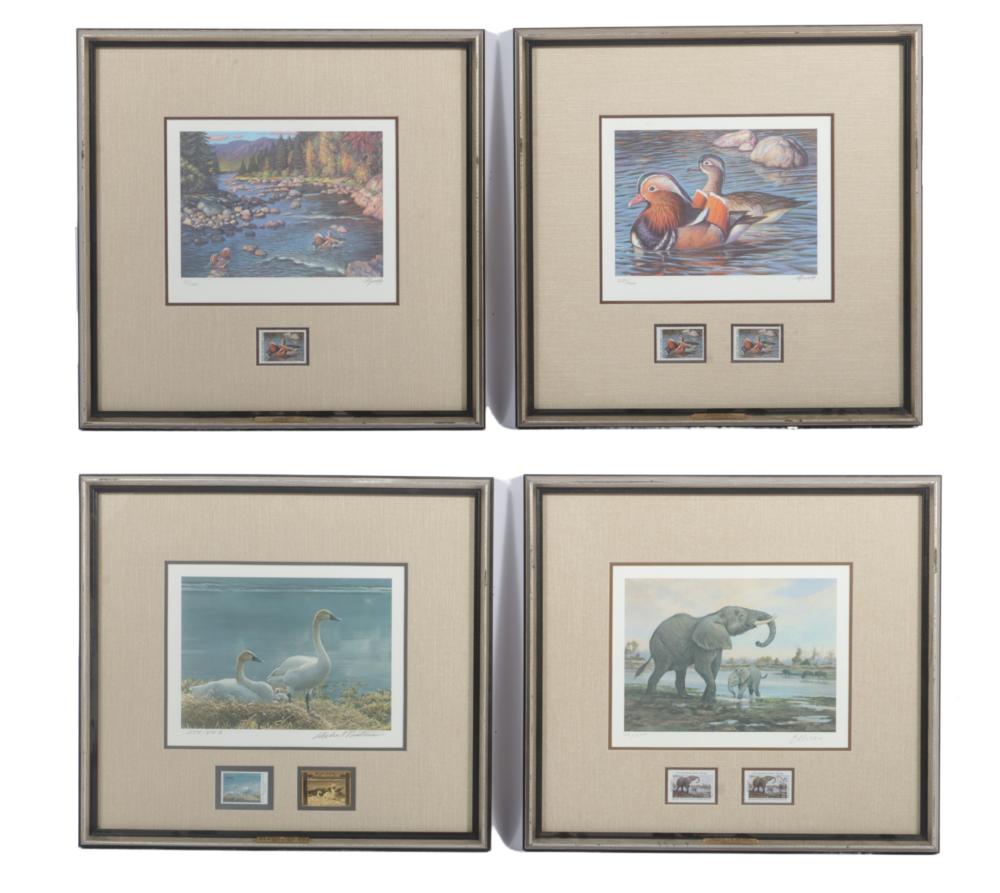 LOT OF 4 LIMITED EDITION WILDLIFE 343c15