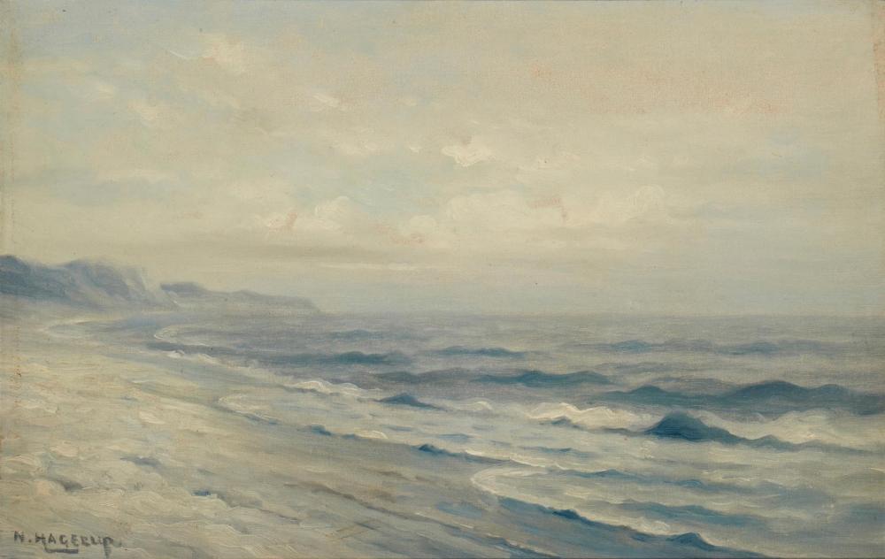 NELS HAGERUP 1864 1922 SEASCAPE  343c57