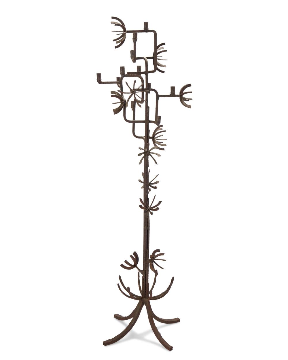 A BRUTALIST STYLE WROUGHT IRON 343c4e