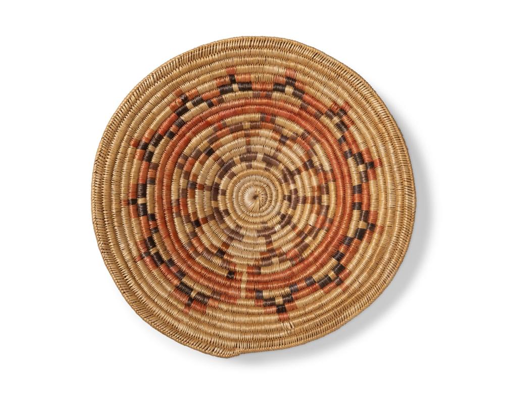 A POLYCHROME NAVAJO WEDDING BASKETA