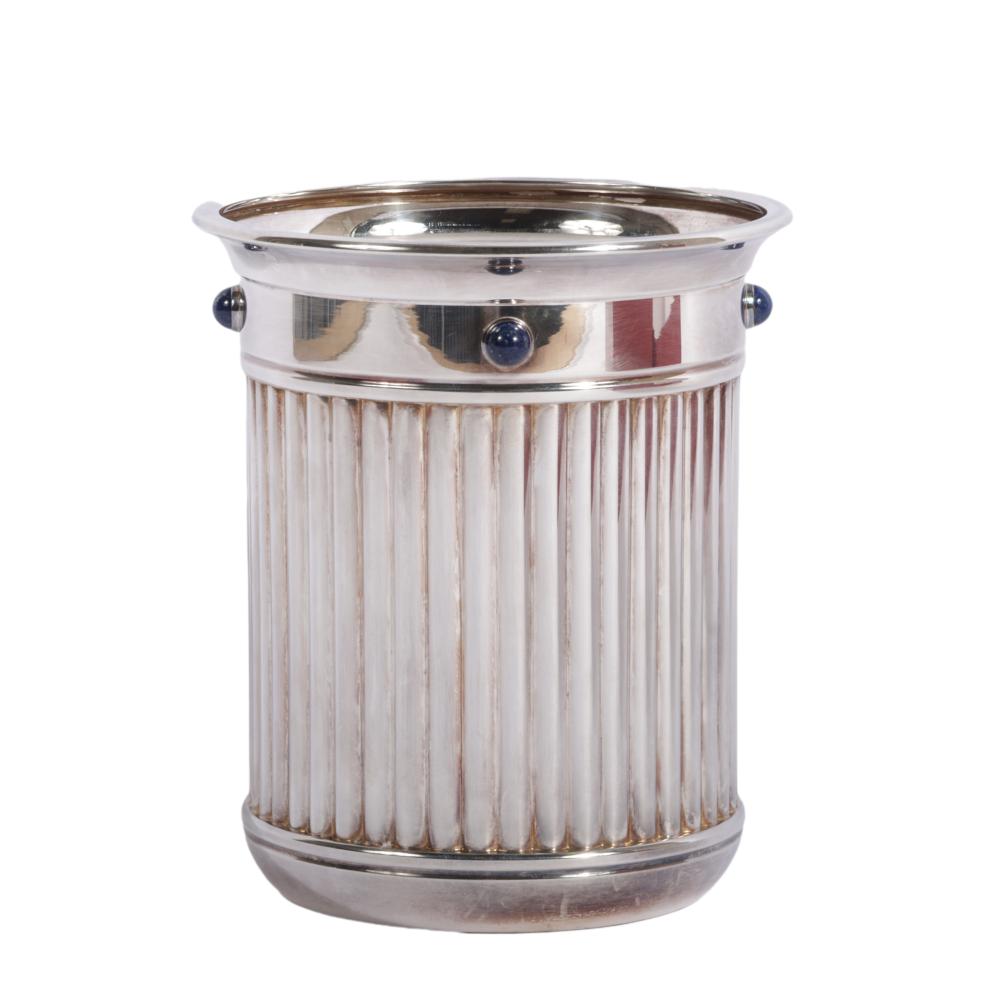 SMALL CARTIER SILVER PLATE FLUTED