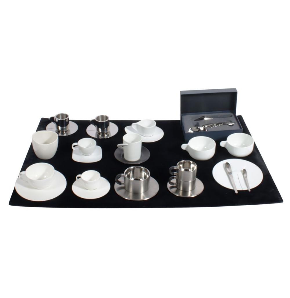 LOT OF 27 MODERN DESIGNER COFFEE SERVICE: