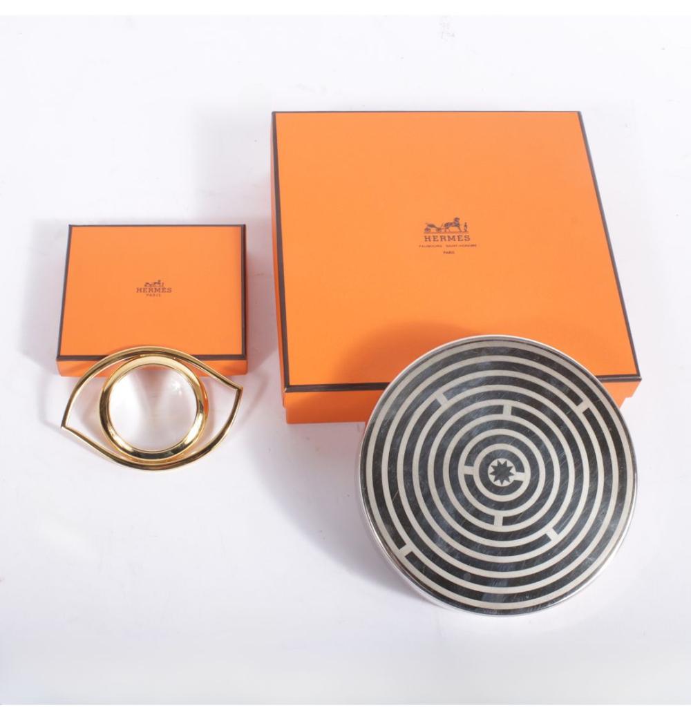 LOT OF 2 HERMES DESK ACCESSORIES  343ee9