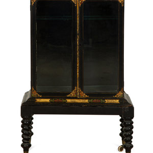 A Victorian Black and Gilt Lacquer 346621