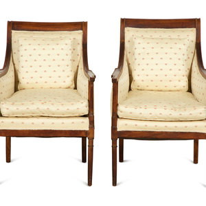 A Pair of Directoire Style Fruitwood